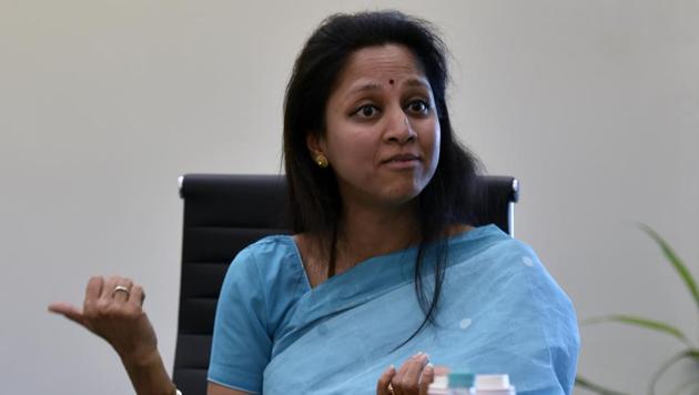 Supriya Sule of NCP has excelled in her performance as a Lok Sabha MP, according to PRS legislative research. (Hindustan Times) Supriya Sule of NCP has excelled in her performance as a Lok Sabha MP, according to PRS legislative research. (Hindustan Times)