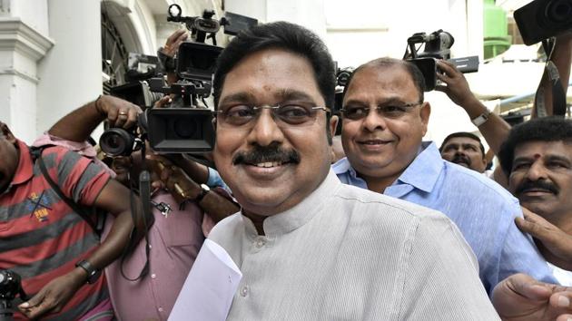 TTV Dhinakaran arrives to attend the State Assembly session in Chennai. (PTI Photo) TTV Dhinakaran arrives to attend the State Assembly session in Chennai. (PTI Photo)