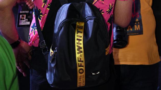 Quirky bags with fun prints and logos were a hit during the fashion week. (Photo: Sarang Gupta/HT) Quirky bags with fun prints and logos were a hit during the fashion week. (Photo: Sarang Gupta/HT)