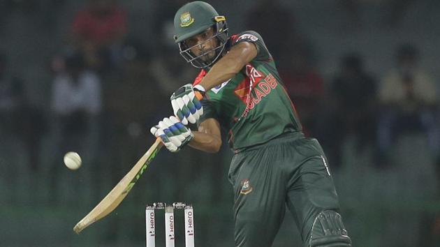 Follow full cricket score of Sri Lanka vs Bangladesh, Nidahas Trophy tri-nation T20 match in Colombo here. Mahmudullah in action during the match between Bangladesh and Sri Lanka in the Nidahas Trophy T20 tri-nation series in Colombo on Friday.(AP)