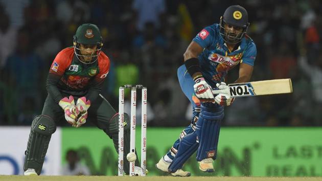 Thisara Perera and Kusal Perera struck half centuries in a fine counter-attacking batting display for Sri Lanka. (AFP) Thisara Perera and Kusal Perera struck half centuries in a fine counter-attacking batting display for Sri Lanka. (AFP)