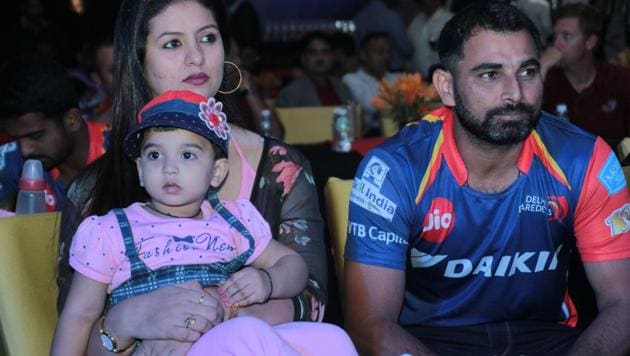 Mohammed Shami has been accused of adultery by his wife Hasin Jahan (left).(Hindustan Times)