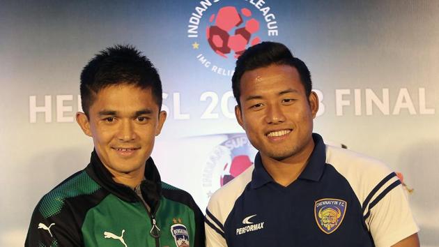 Sunil Chhetri of Bengaluru FC and Jeje Lalpekhlua of Chennaiyin FC will be leading the lines for their sides in the Indian Super League final.(ISL)