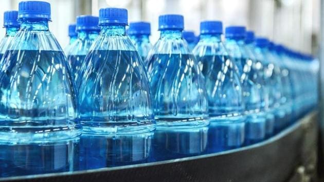 Customers that buy plastic bottles of water will be charged a Re1 recycling fee, which will be refunded if the bottle is returned to the shopkeeper.(Representational photo)