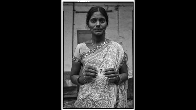 Rajitha, widow of Paladugula Ramesh. “I wanted to focus on the women, just like the way we are used to seeing well exposed and composed images of public figures. I wanted to express their individuality and dignity even in the face of such personal loss” Jodha says.  (Vijay Jodha) 