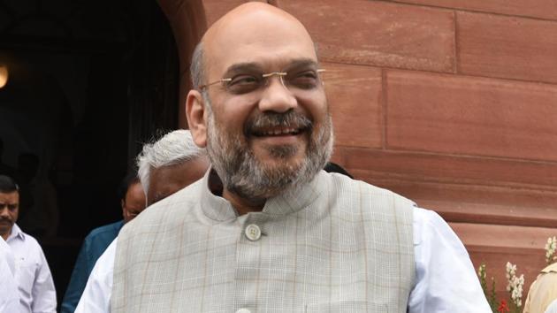 BJP president Amit Shah during the Budget session of the Parliament in New Delhi on Thursday. Both the TDP and the YSR Congress are targeting the BJP after the Centre declined to grant special category status to Andhra Pradesh. (Sushil Kumar/HT Photo) BJP president Amit Shah during the Budget session of the Parliament in New Delhi on Thursday. Both the TDP and the YSR Congress are targeting the BJP after the Centre declined to grant special category status to Andhra Pradesh. (Sushil Kumar/HT Photo)