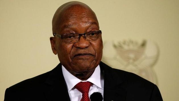 Jacob Zuma announces his resignation at the Union Buildings in Pretoria, South Africa, on February 14, 2018. (Reuters Photo) Jacob Zuma announces his resignation at the Union Buildings in Pretoria, South Africa, on February 14, 2018. (Reuters Photo)