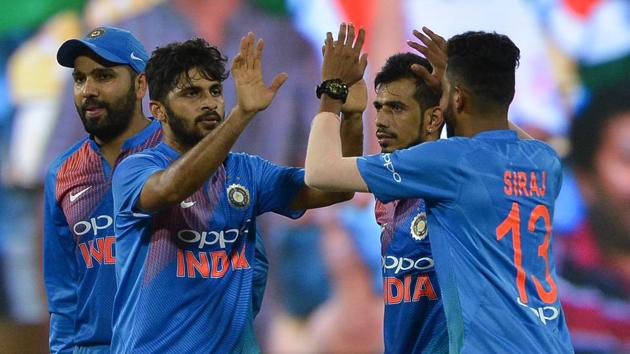 Live streaming of India vs Bangladesh, Nidahas Trophy T20 tri-series final in Colombo was available online. Dinesh Karthik’s unbeaten 8-ball 29 helped India beat Bangladesh by four wickets to win the Nidahas Trophy T20 tri-nation series in Colombo on Sunday.(AFP)