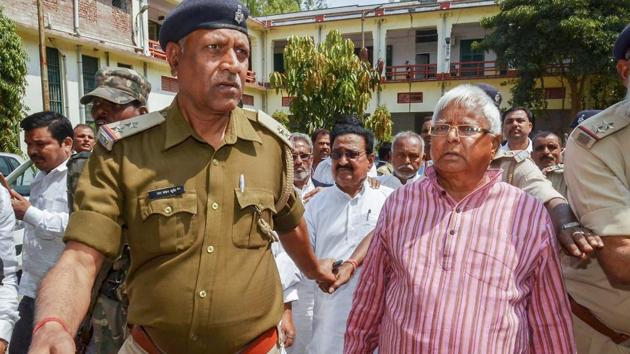 Rashtriya Janata Dal chief and former Bihar chief minister Lalu Prasad Yadav arrives to appear before the special CBI court in connection with multi-crore fodder scam case in Ranchi on Thursday. (PTI photo) Rashtriya Janata Dal chief and former Bihar chief minister Lalu Prasad Yadav arrives to appear before the special CBI court in connection with multi-crore fodder scam case in Ranchi on Thursday. (PTI photo)