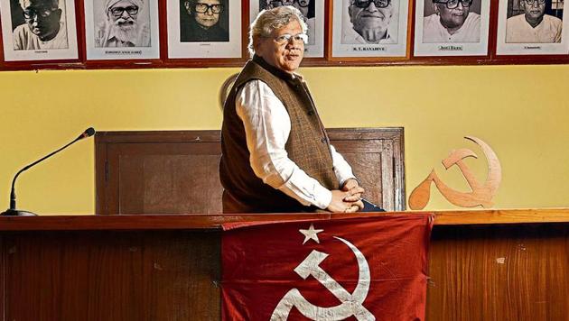 Communist Party of India (Marxist) general secretary Sitaram Yechury said given the heterogeneity of Indian politics, it would be difficult to say who would lead a non-BJP coalition if it comes to power. (Raj K Raj/HT File Photo) Communist Party of India (Marxist) general secretary Sitaram Yechury said given the heterogeneity of Indian politics, it would be difficult to say who would lead a non-BJP coalition if it comes to power. (Raj K Raj/HT File Photo)