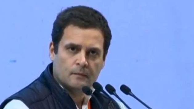 Rahul Gandhi speaking at the Congress Plenary Session. (ANI Photo) Rahul Gandhi speaking at the Congress Plenary Session. (ANI Photo)