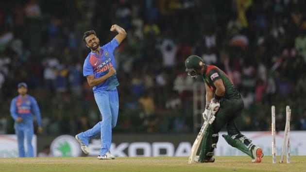 Batting first, Bangladesh reached 166 for the loss of 8 wickets in 20 overs in the Nidahas Trophy T20 final match. (AP) Batting first, Bangladesh reached 166 for the loss of 8 wickets in 20 overs in the Nidahas Trophy T20 final match. (AP)