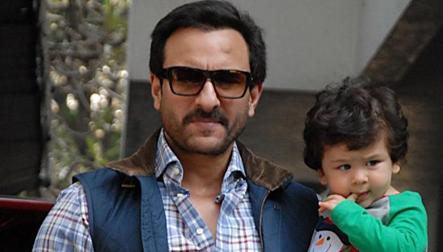 Saif Ali Khan with his son Taimur during Christmas last year. (AFP) Saif Ali Khan with his son Taimur during Christmas last year. (AFP)