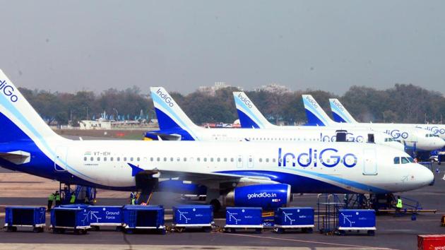 On March 12, 11 Airbus A320neo (new engine option) aircraft belonging to IndiGo and GoAir, powered by Pratt & Whitney (P&W) engines, were grounded due to engine glitches.(Mint File Photo)