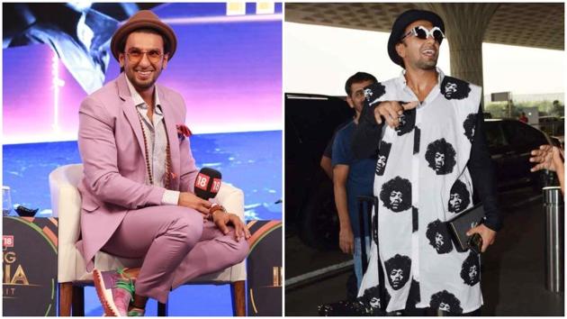 On Saturday, actor Ranveer Singh’s personal brand of outrageous menswear hit its craziest stride yet.(Instagram)
