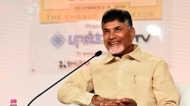 File photo of Andhra Pradesh chief minister N Chandrababu Naidu. (Arun Sharma/HT PHOTO) File photo of Andhra Pradesh chief minister N Chandrababu Naidu. (Arun Sharma/HT PHOTO)