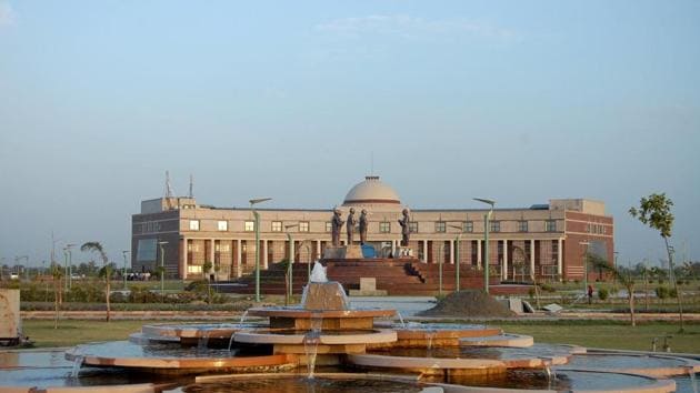 Gautam Buddha University has around 30,000 students on its 500 acre campus along the Yamuna Expressway. (Hindustan Times) Gautam Buddha University has around 30,000 students on its 500 acre campus along the Yamuna Expressway. (Hindustan Times)