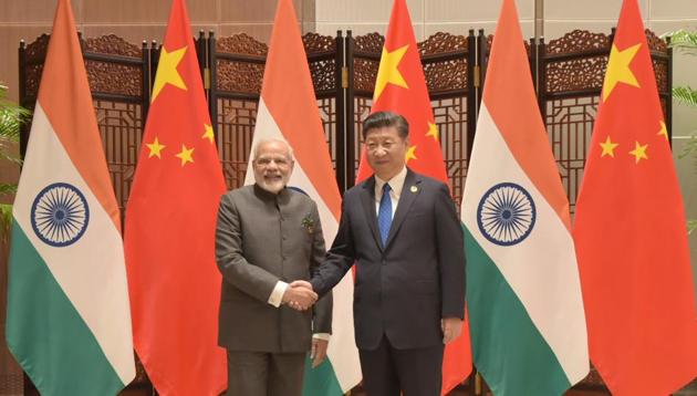 Indian Prime Minister Narendra Modi meeting the President of the People’s Republic of China, Mr. Xi Jinping, on the sidelines of the 9th BRICS Summit, in Xiamen, China. (File Photo) Indian Prime Minister Narendra Modi meeting the President of the People’s Republic of China, Mr. Xi Jinping, on the sidelines of the 9th BRICS Summit, in Xiamen, China. (File Photo)
