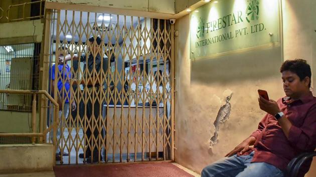 Nirav Modi's Firestar Diamond company office which was raided by the ED officials in connection with the Punjab National Bank (PNB) fraud case in Surat on Thursday.(PTI Photo)