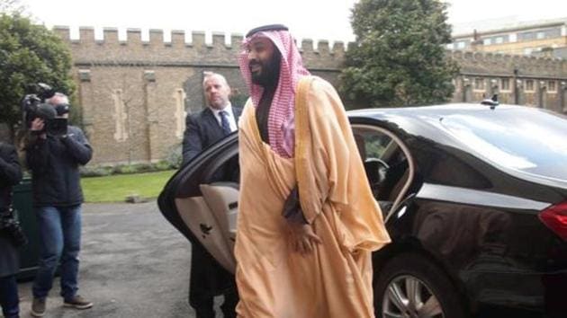 The Crown Prince of Saudi Arabia Mohammed bin Salman arrives at Lambeth Palace, London, Britain.(REUTERS File Photo) The Crown Prince of Saudi Arabia Mohammed bin Salman arrives at Lambeth Palace, London, Britain.(REUTERS File Photo)