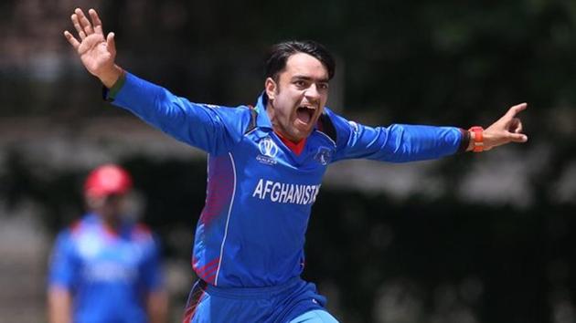 Rashid Khan took a five-wicket haul as Afghanistan defeated UAE by five wickets in their ICC World Cup Qualifier Super Six encounter in Harare on Tuesday. (Twitter) Rashid Khan took a five-wicket haul as Afghanistan defeated UAE by five wickets in their ICC World Cup Qualifier Super Six encounter in Harare on Tuesday. (Twitter)