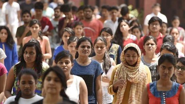 Students coming out after the NEET exam at Kerala school in New Delhi on May 7, 2017. (Raj K Raj/HT file) Students coming out after the NEET exam at Kerala school in New Delhi on May 7, 2017. (Raj K Raj/HT file)