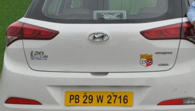 A photo of the Hyundai i20 car that was stolen. A photo of the Hyundai i20 car that was stolen.