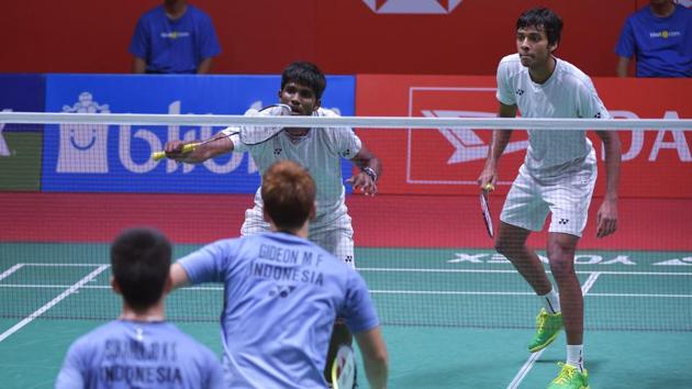 Satwiksairaj Rankireddy (white/L) and teammate Chirag Shetty will play in their debut Commonwealth Games this year. (AFP) Satwiksairaj Rankireddy (white/L) and teammate Chirag Shetty will play in their debut Commonwealth Games this year. (AFP)