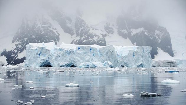 An iceberg floats in Andvord Bay, Antarctica. The strategy involved documenting the effects of climate change, pollution and fishing on native wildlife. Pictures and video footage, specimen samples from the Antarctic seafloor, and surface water sampling for microplastics were all collected by Greenpeace to help build the case for the sanctuary. (Alexandre Meneghini / REUTERS) An iceberg floats in Andvord Bay, Antarctica. The strategy involved documenting the effects of climate change, pollution and fishing on native wildlife. Pictures and video footage, specimen samples from the Antarctic seafloor, and surface water sampling for microplastics were all collected by Greenpeace to help build the case for the sanctuary. (Alexandre Meneghini / REUTERS)