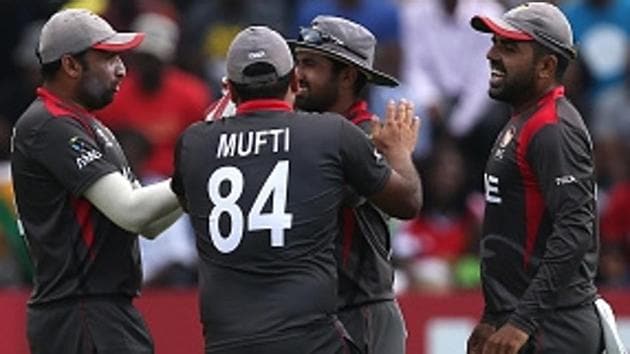 Get full cricket score of Zimbabwe vs UAE, ICC World Cup qualifiers 2018 Super Six, here. UAE defeated Zimbabwe in a thrilling encounter in Harare on Thursday.(Getty Images) Get full cricket score of Zimbabwe vs UAE, ICC World Cup qualifiers 2018 Super Six, here. UAE defeated Zimbabwe in a thrilling encounter in Harare on Thursday.(Getty Images)