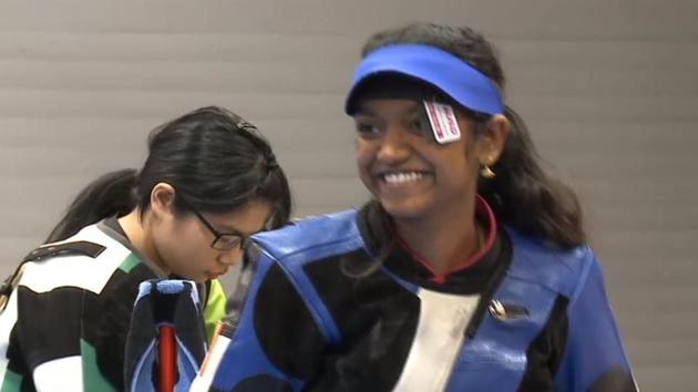 Elavenil Valarivan won the gold medal in the 10m women’s air rifle event at the junior ISSF World Cup shooting event. (Twitter/OlympicPressOrg) Elavenil Valarivan won the gold medal in the 10m women’s air rifle event at the junior ISSF World Cup shooting event. (Twitter/OlympicPressOrg)