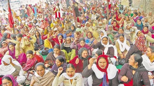 Workers demanded a hike in their honorarium and struck work last year. Workers demanded a hike in their honorarium and struck work last year.