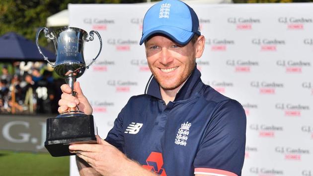 Eoin Morgan will lead the ICC World XI side in the Lord’s T20 fund-raiser against West Indies.(AFP)