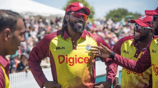 Chris Gayle (C) says he is happy that West Indies cricket team qualified for the 2019 cricket World Cup. (AFP) Chris Gayle (C) says he is happy that West Indies cricket team qualified for the 2019 cricket World Cup. (AFP)