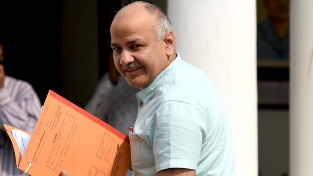 Deputy chief minister Manish Sisodia on Wednesday presented the government’s report card by highlighting the targets met by 14 of its 34 departments for a period of nine months from April to December, 2017.(Raj K Raj/HT file photo)