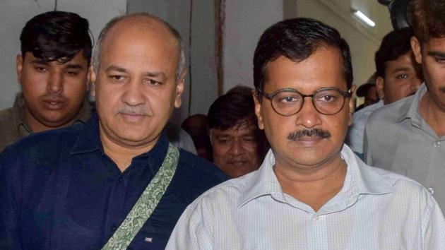 Delhi chief minister Arvind Kejriwal and deputy CM Manish Sisodia arrive to present the Delhi government budget for 2018-19 in Delhi Assembly in New Delhi. (PTI File Photo) Delhi chief minister Arvind Kejriwal and deputy CM Manish Sisodia arrive to present the Delhi government budget for 2018-19 in Delhi Assembly in New Delhi. (PTI File Photo)