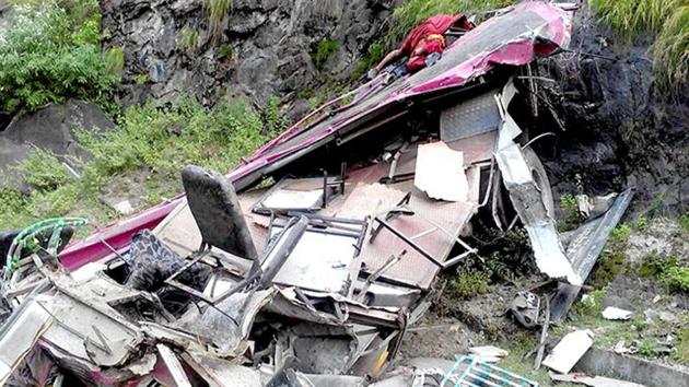 The head of the Nakhon Ratchasima disaster prevention and mitigation department said the bus driver lost control while the vehicle was going downhill, before it veered off the road and jumped a traffic island then smashed into a large tree. (PTI file photo for representation) The head of the Nakhon Ratchasima disaster prevention and mitigation department said the bus driver lost control while the vehicle was going downhill, before it veered off the road and jumped a traffic island then smashed into a large tree. (PTI file photo for representation)