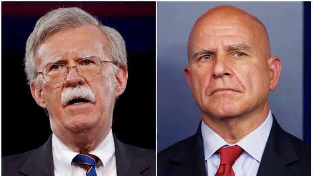 Combination of photos of former US ambassador to the United Nations John Bolton (L) and former White House National Security Advisor HR McMaster. (Reuters file photo) Combination of photos of former US ambassador to the United Nations John Bolton (L) and former White House National Security Advisor HR McMaster. (Reuters file photo)