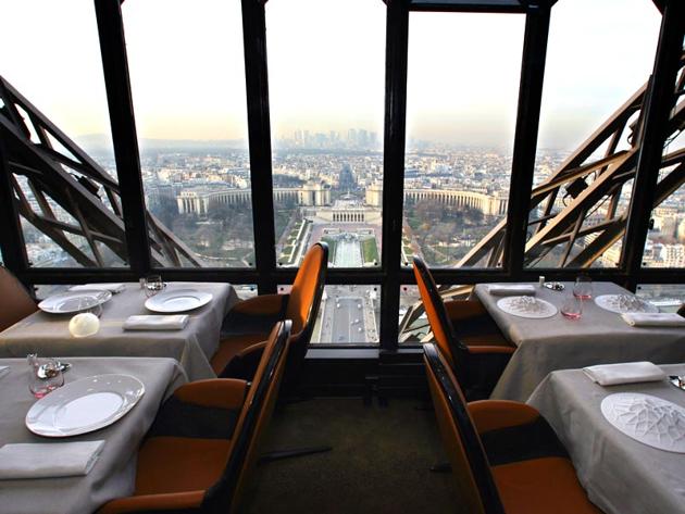 The Jules Verne restaurant in Paris. The cultural impact of the French writer, thanks to translations, goes much beyond a solely Francophone readership(AFP)