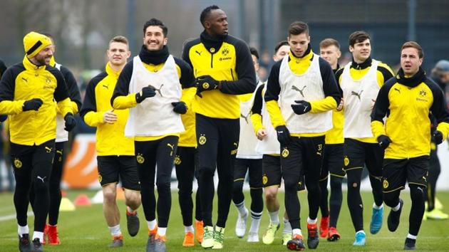 Sprint king Usain Bolt scores in Borussia Dortmund ...