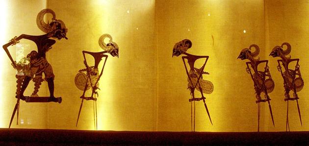 How stories unite us: The Pandavas depicted as shadow puppets at an Indonesian museum.