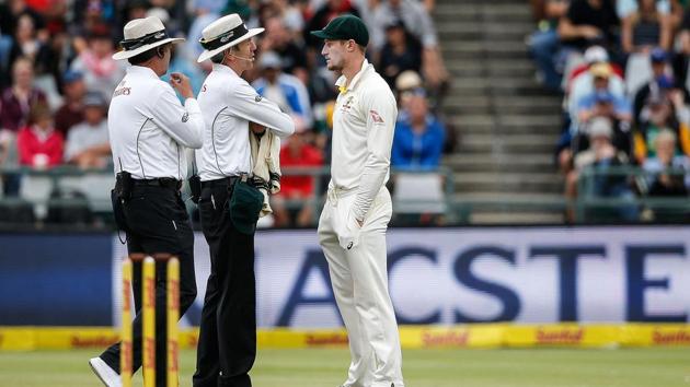 Australia’s Cameron Bancroft has said he has been charged with attempted ball-tampering after being spoken to by umpires about an object in his pocket during the third Test in South Africa.(AFP)