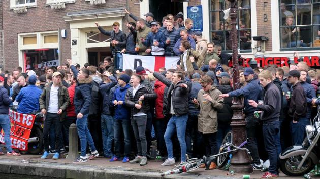 Six England fans remained behind bars Saturday along with two Dutch supporters after over 100 people were arrested in ugly clashes before a friendly international match in Amsterdam. Image for representative purposes only.(Action Images via Reuters)