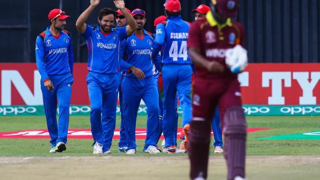 Afghanistan struck at regular interval to dent West Indies in the first 10 overs. (ICC)