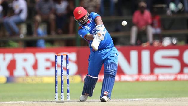 Mohammad Shahzad got going with some clean hits as he put Afghanistan on course with a blistering 84 (ICC)