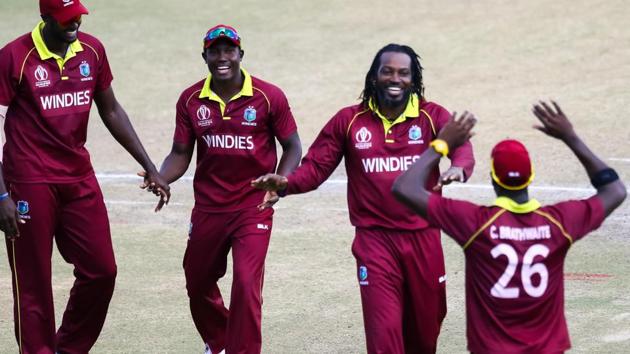 Chris Gayle took two wickets but Afghanistan were on course for a famous win. (ICC)