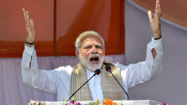 Prime Minister Narendra Modi speaking in Agartala. (PTI File Photo) Prime Minister Narendra Modi speaking in Agartala. (PTI File Photo)