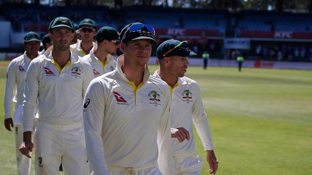 Australia’s Steve Smith and David Warner (not in pic) stood down as captain and vice-captain following the ball-tampering scandal in South Africa, Cricket Australia said in a statement on Sunday.(AFP)