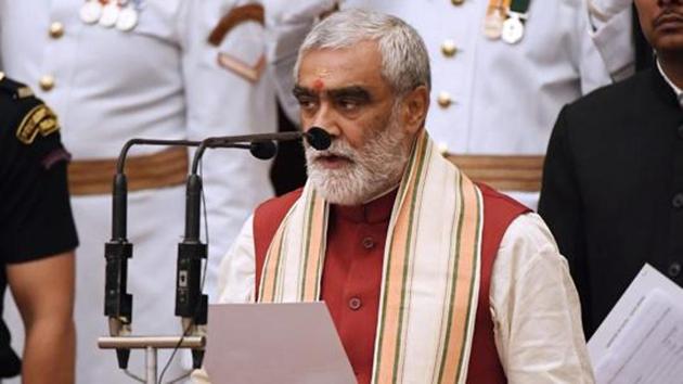 Ashwini Kumar Choubey’s son, Arjit Shashwat, was named in the FIR in connection with the rally organised to mark the new year as per Hindi calendar.(AFP File Photo)