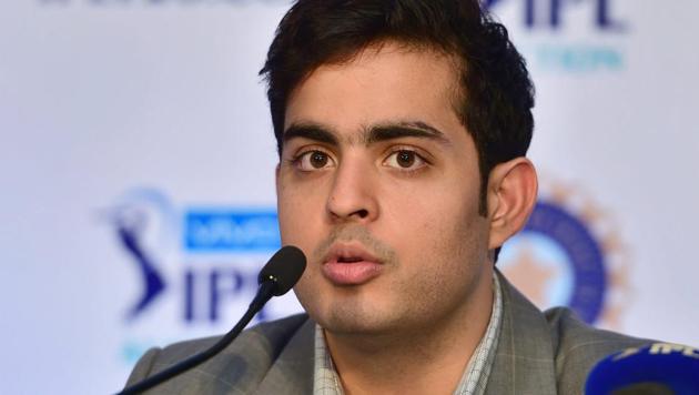 Akash Ambani addresses a press conference on the sideline of the IPL auction 2018 at a hotel in Bengaluru. (PTI File Photo) Akash Ambani addresses a press conference on the sideline of the IPL auction 2018 at a hotel in Bengaluru. (PTI File Photo)
